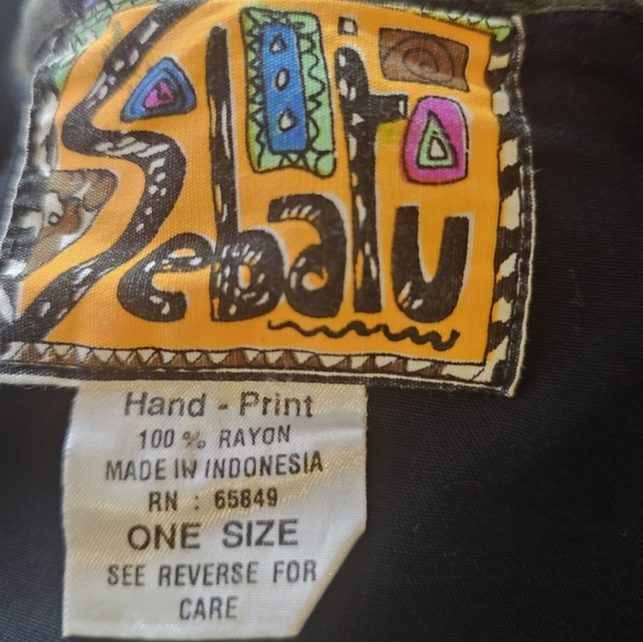 VTG Sebatu Shirt One Size Fringe,Beaded,Art To Wear,Western - Picture 13 of 14